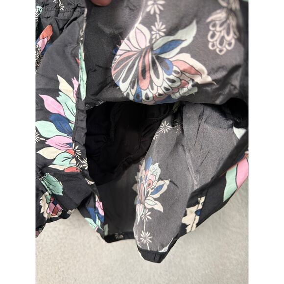 Free People The Way Home Shorts Floral Combo Size S Black Multi Athleisure - Picture 8 of 11